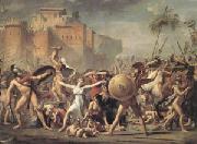 The Intervention of the Sabine Women (mk05) Jacques-Louis  David